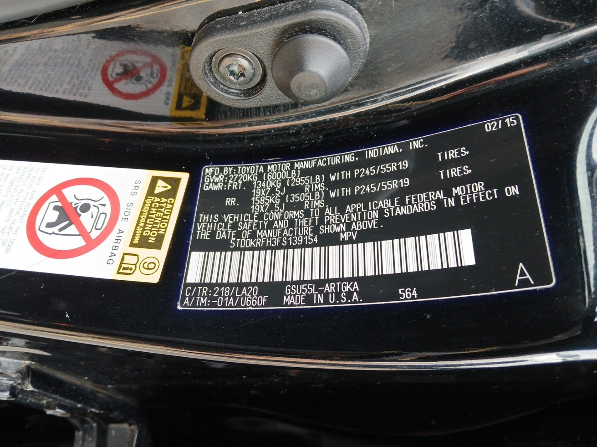 2015 Toyota Highlander Limited V6