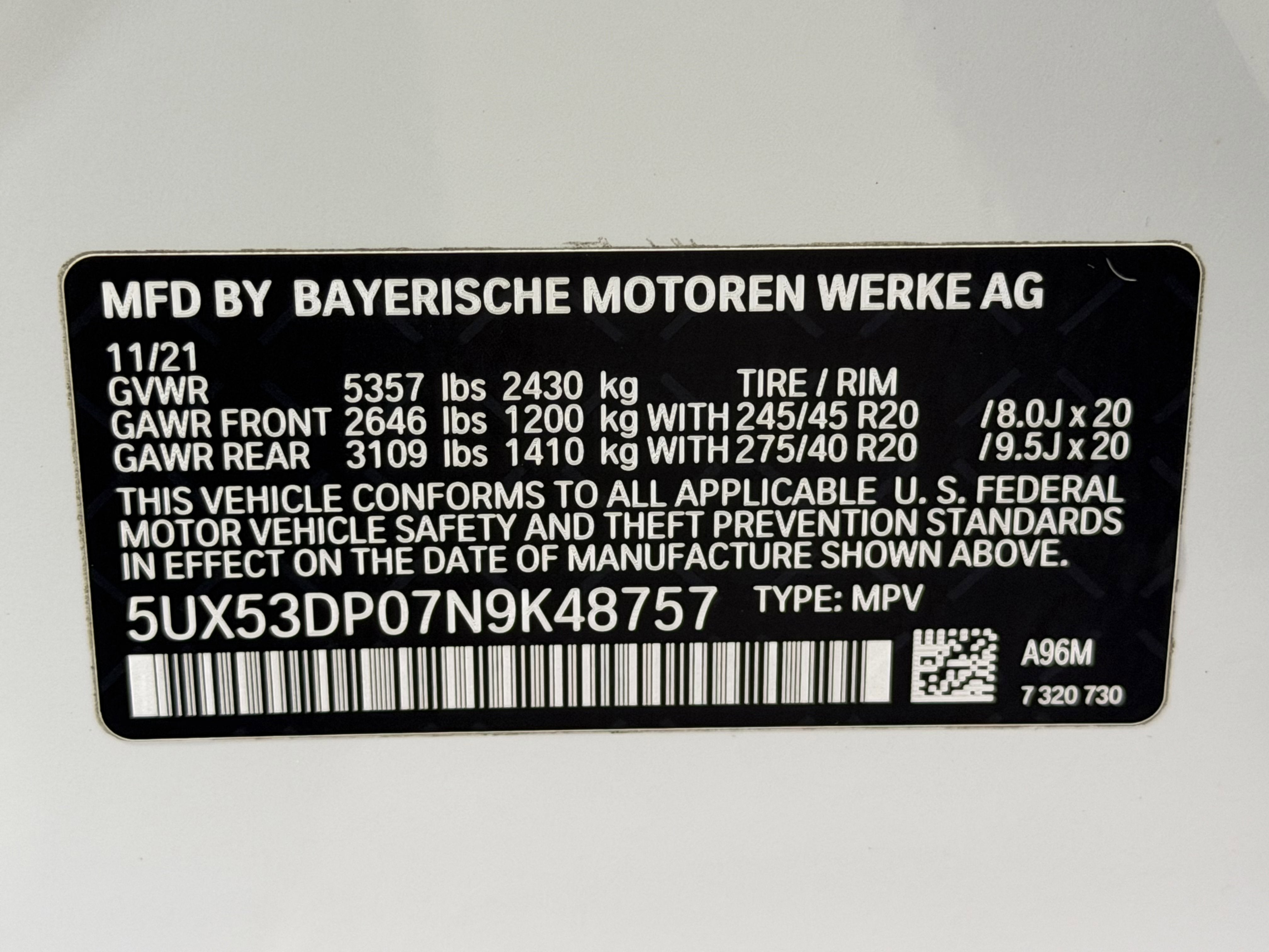 2022 BMW X3 xDrive30i