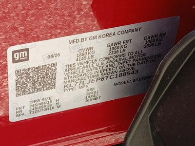 2026 Chevrolet Trax 2RS