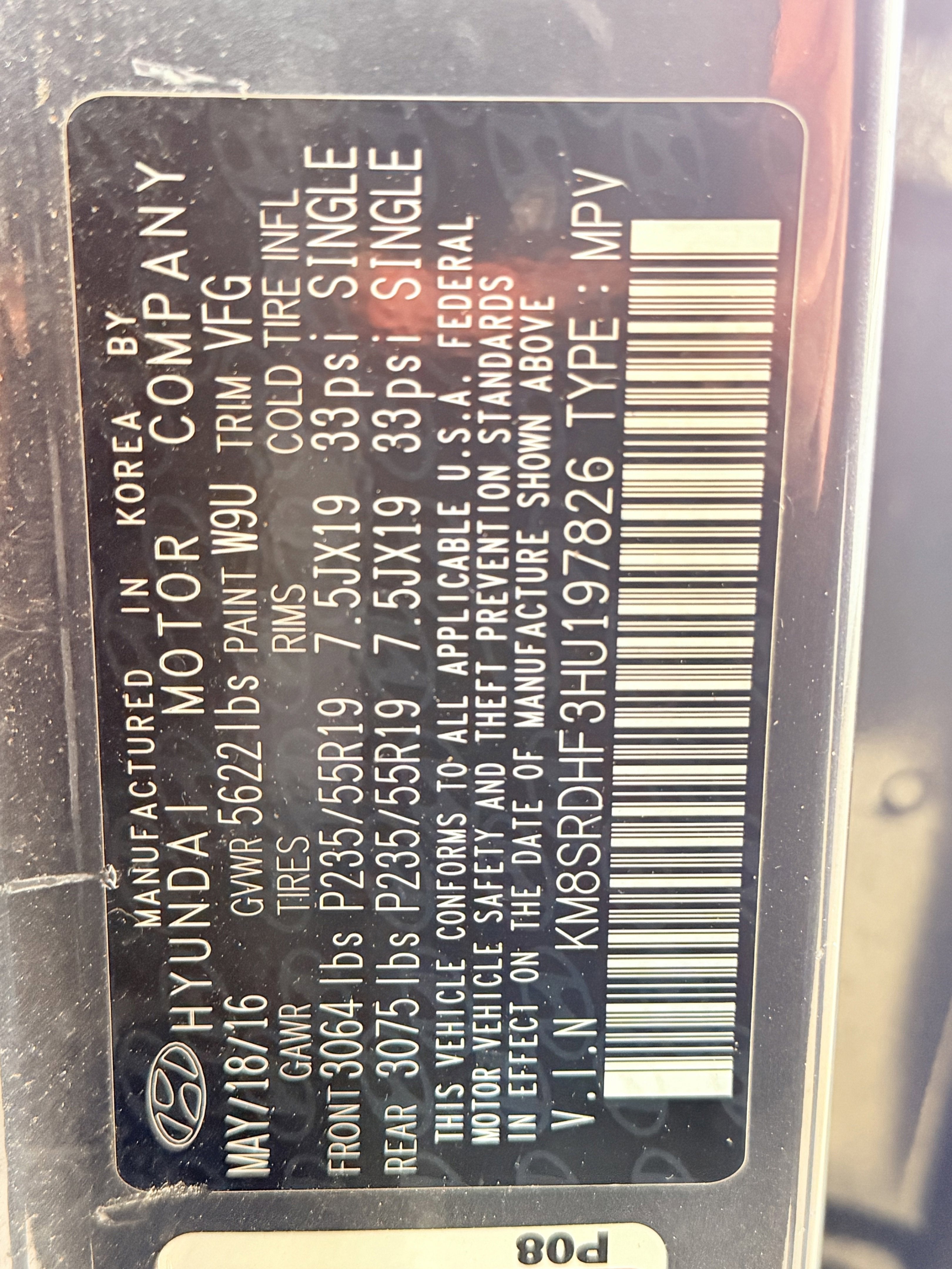 2017 Hyundai Santa Fe SE Ultimate