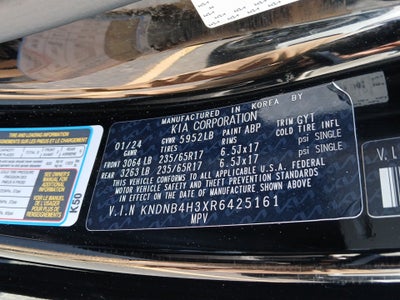 2024 Kia Carnival MPV LX Seat Package