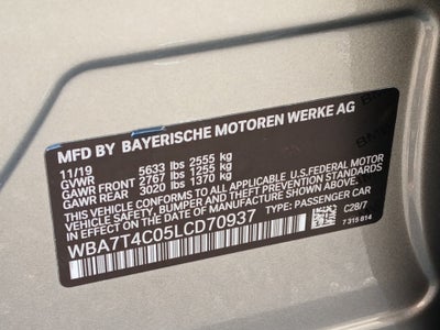 2020 BMW 740i xDrive