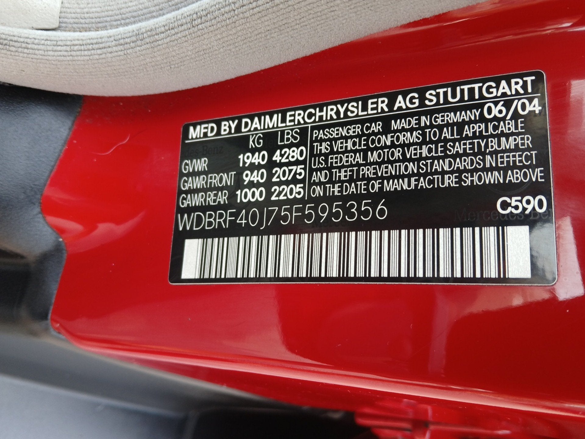 2005 Mercedes-Benz C-Class 1.8L