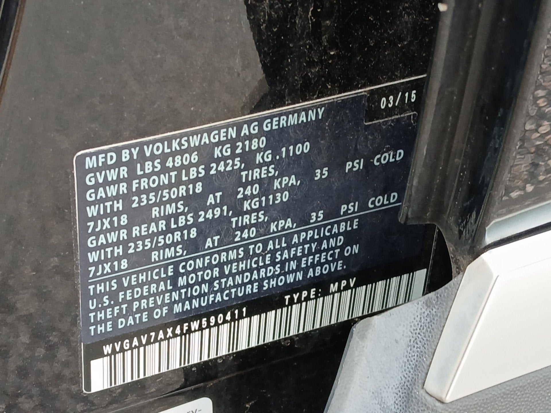 2015 Volkswagen Tiguan SEL
