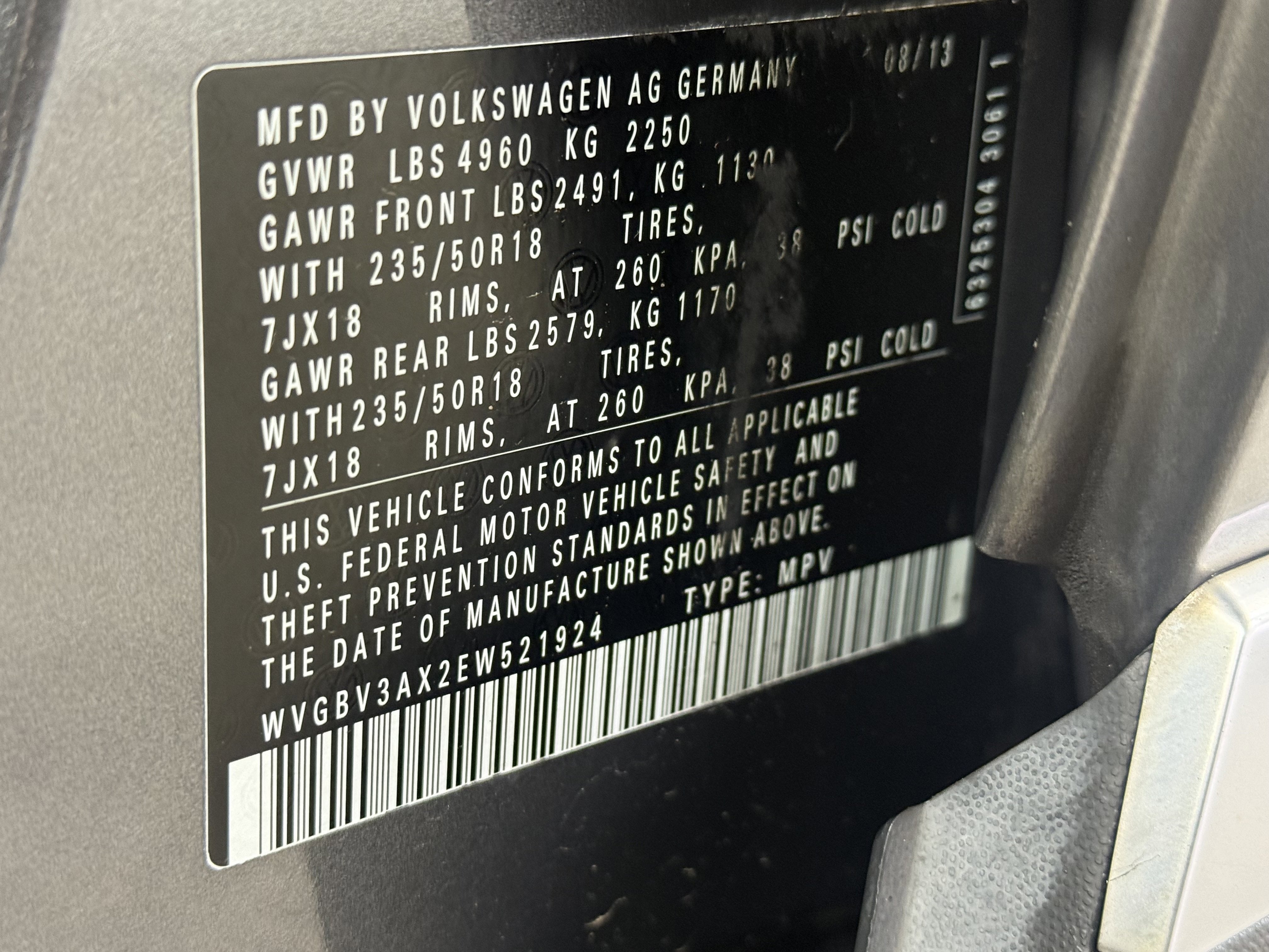 2014 Volkswagen Tiguan S