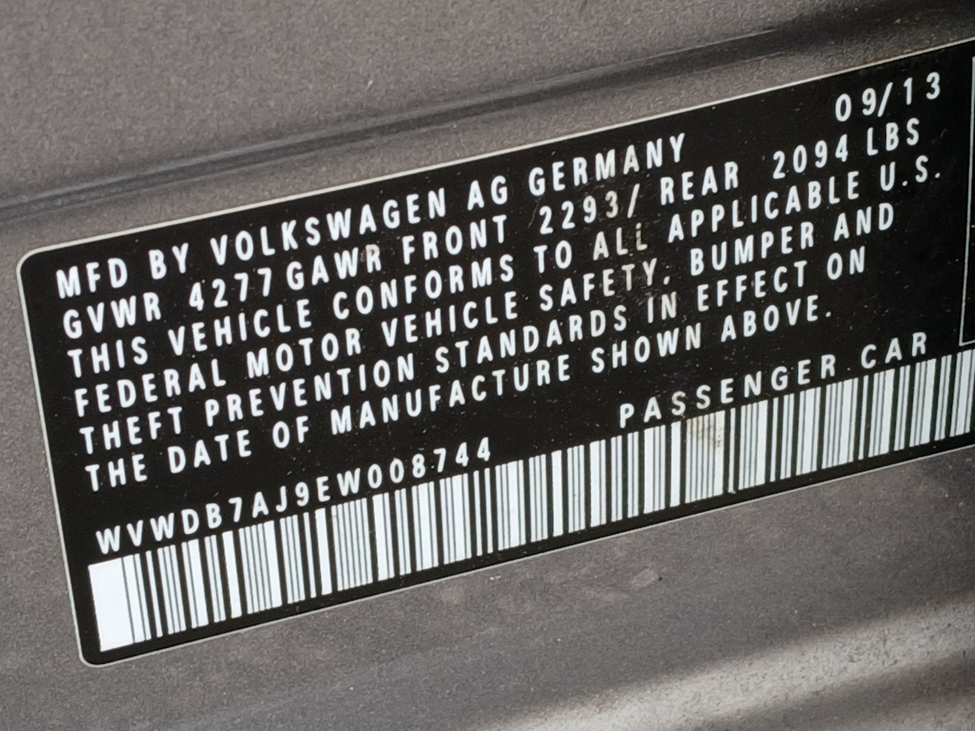 2014 Volkswagen Golf 2.5L